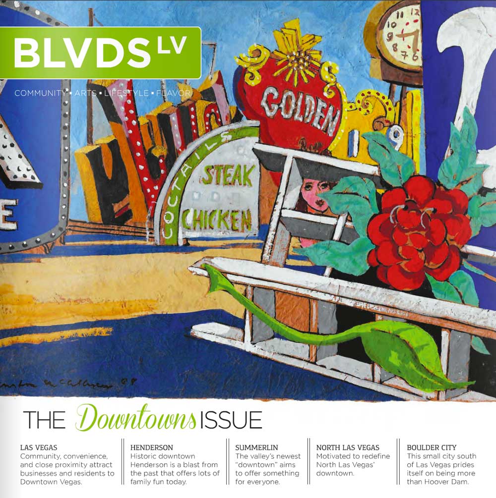 BLVDS LV April 2015 Issue - Downtown Summerlin - Everything is Waiting for You featuring Dorit Schwartz Sculptor