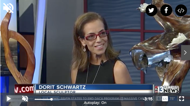 Dorit Schwartz Sculptor on KTNV Channel 13 News