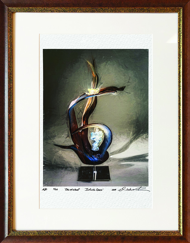 Infinite Grace One of A Kind Collection Hand Enhanced Lithographs by Fine Artist Dorit Schwartz Numbered Limited Edition Japanese Series