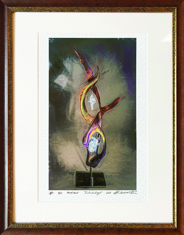 Infinite Light One of A Kind Collection Hand Enhanced Lithographs by Fine Artist Dorit Schwartz Numbered Limited Edition Japanese Series