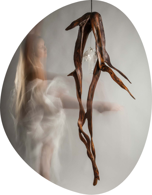 light within with dancer sculptor